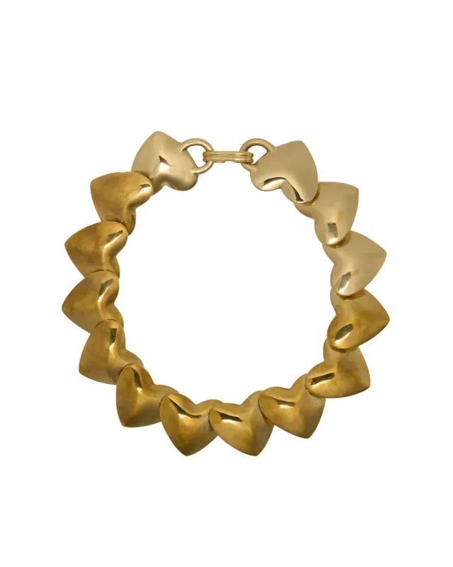 Heart Necklace in Gold-Plated Brass made by SHOWROOM
