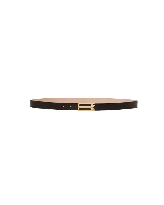 Frame Buckle Belt Black sold by SHOWROOM