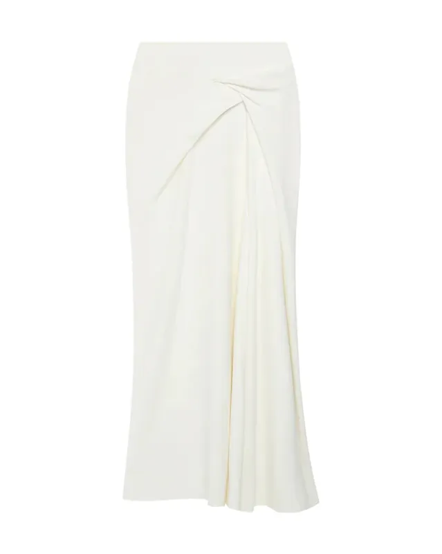 Asymmetrical Twist Skirt sold by SHOWROOM