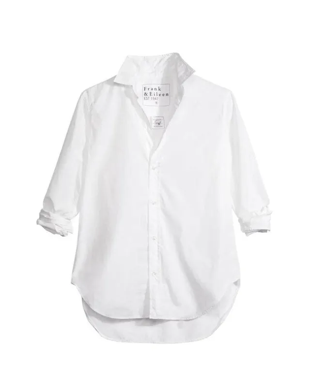 Frank Woven Button Up - White made by SHOWROOM