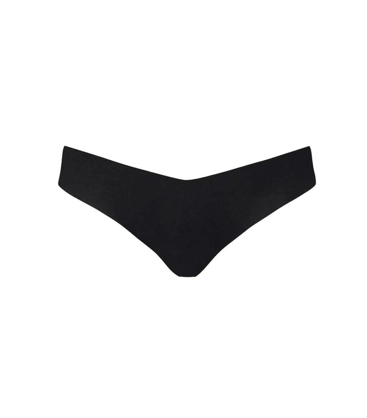 Classic Solid Black Thong sold by SHOWROOM
