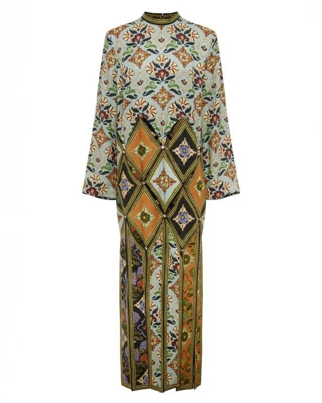 Cece Spliced Midi Dress sold by SHOWROOM