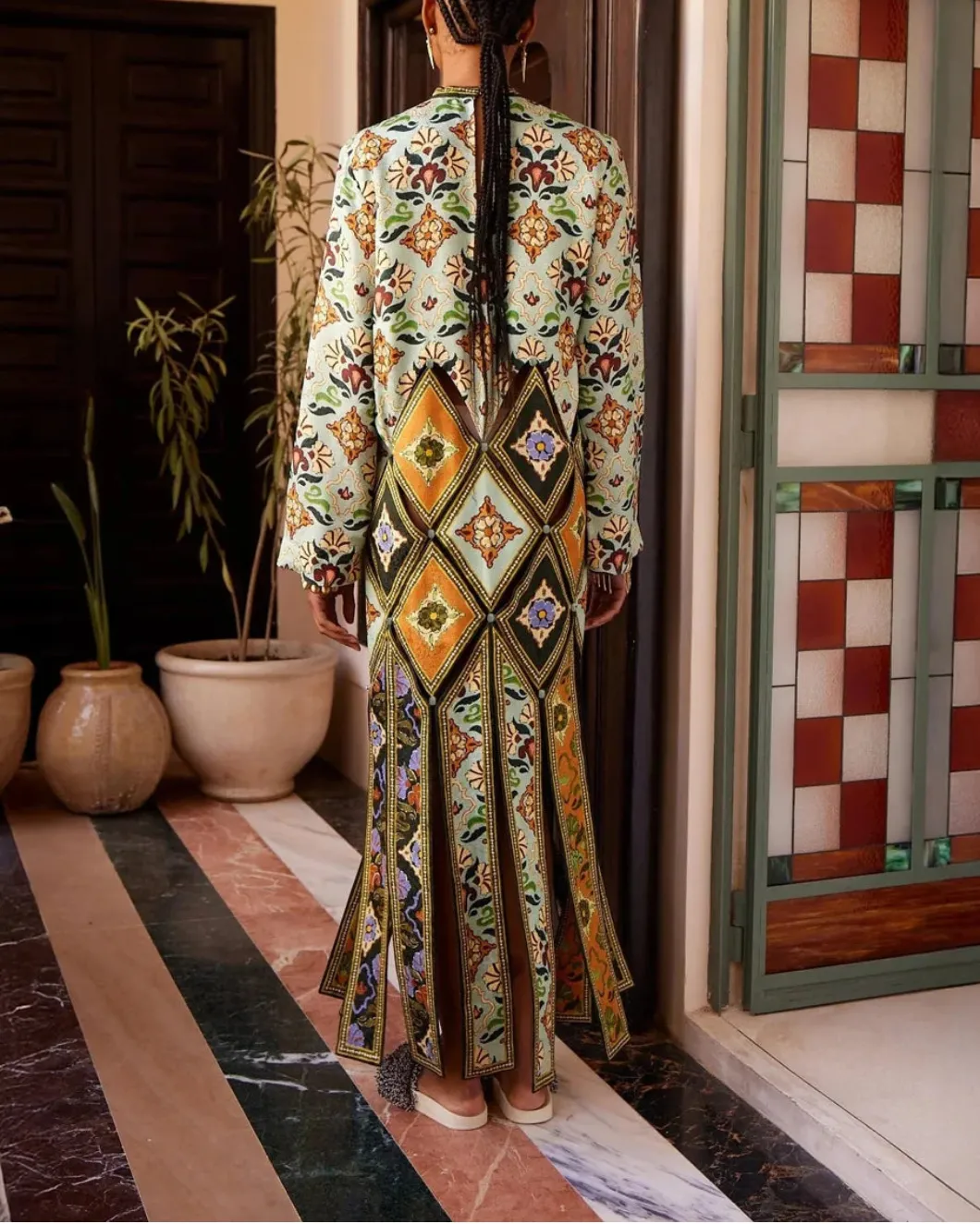 Cece Spliced Midi Dress sold by SHOWROOM product image thumbnail 4