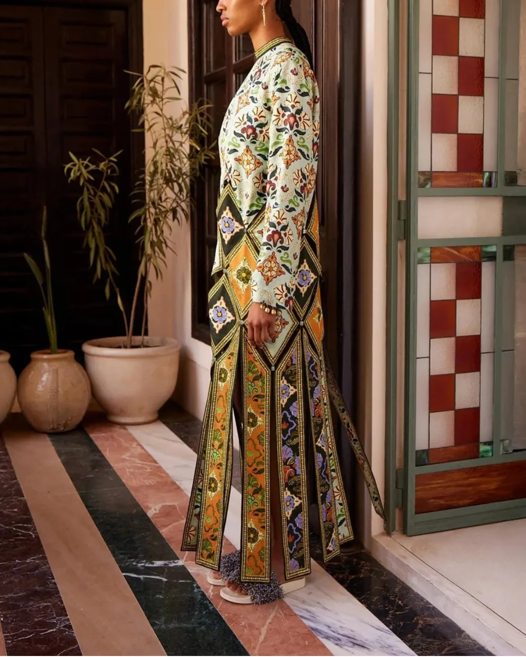 Cece Spliced Midi Dress sold by SHOWROOM product image thumbnail 3