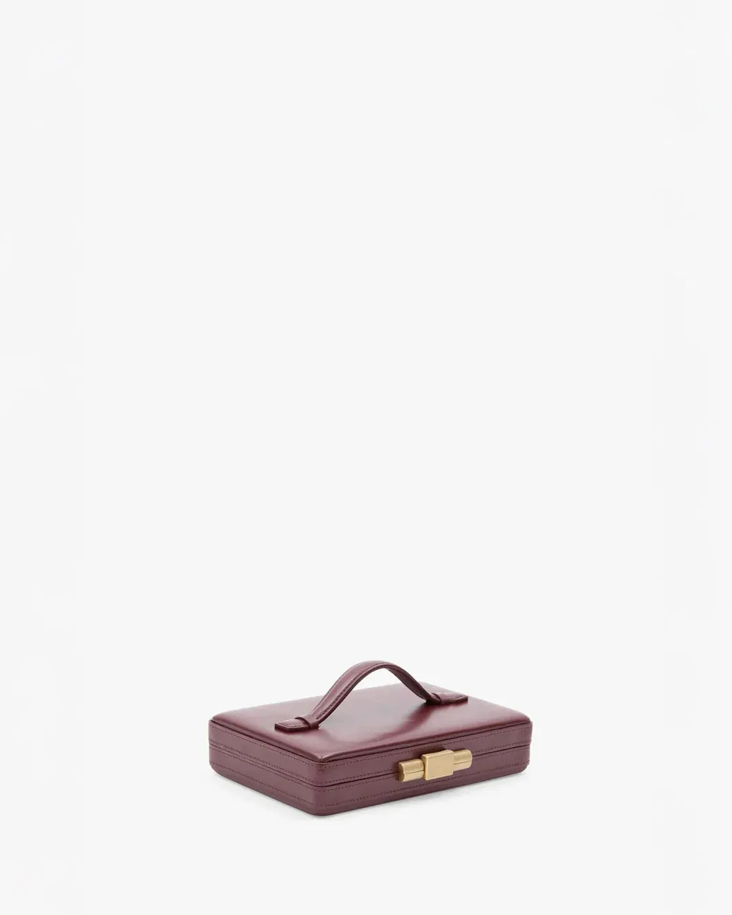 Box Clutch Burgundy sold by SHOWROOM product image thumbnail 3