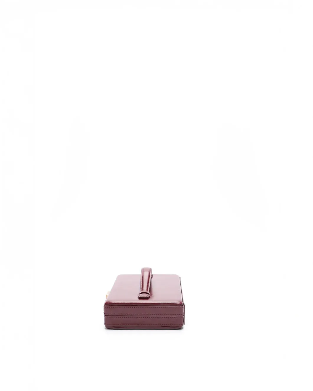 Box Clutch Burgundy sold by SHOWROOM product image thumbnail 4