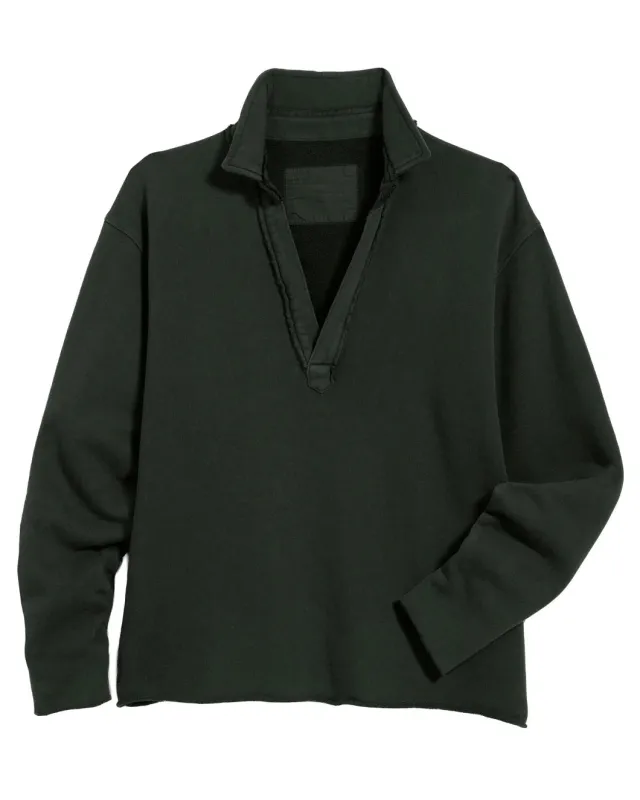 Patrick Popover Henley Dark Green sold by SHOWROOM