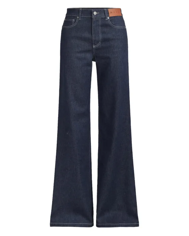 Stretch Denim 5-Pocket Trousers sold by SHOWROOM