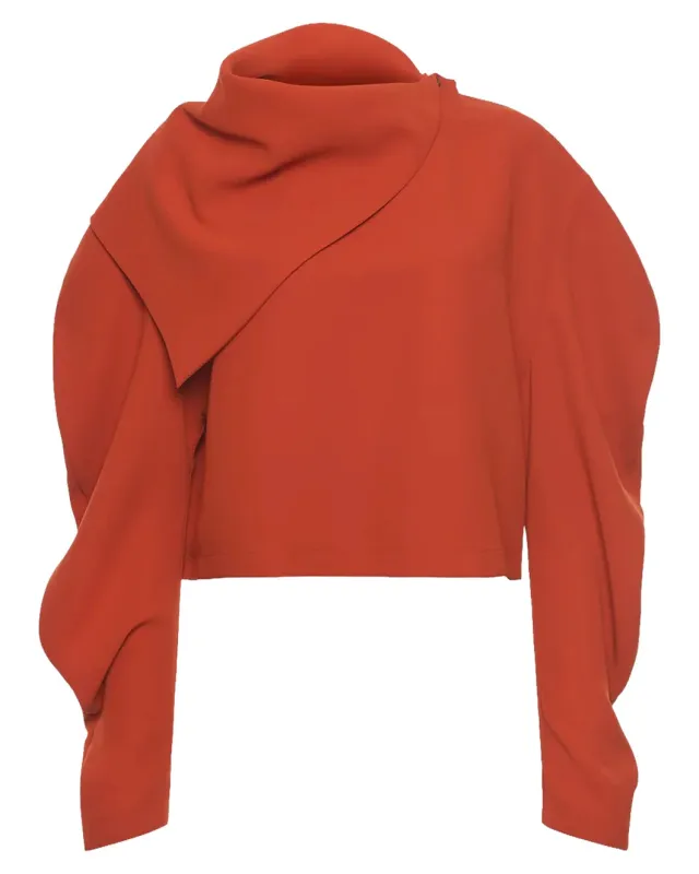 Draped Collar Top made by A.W.A.K.E. MODE