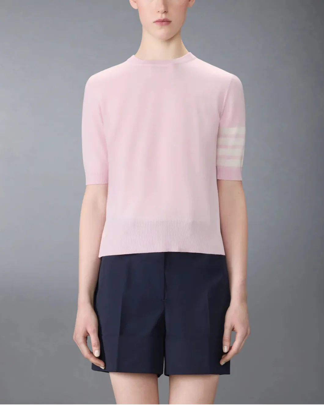 Fine Merino Wool 4-Bar Tee sold by SHOWROOM product image thumbnail 2