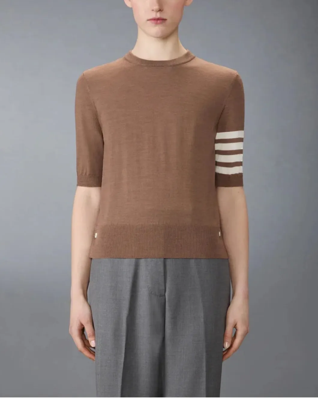 Fine Merino Wool 4-Bar Tee sold by SHOWROOM product image thumbnail 2