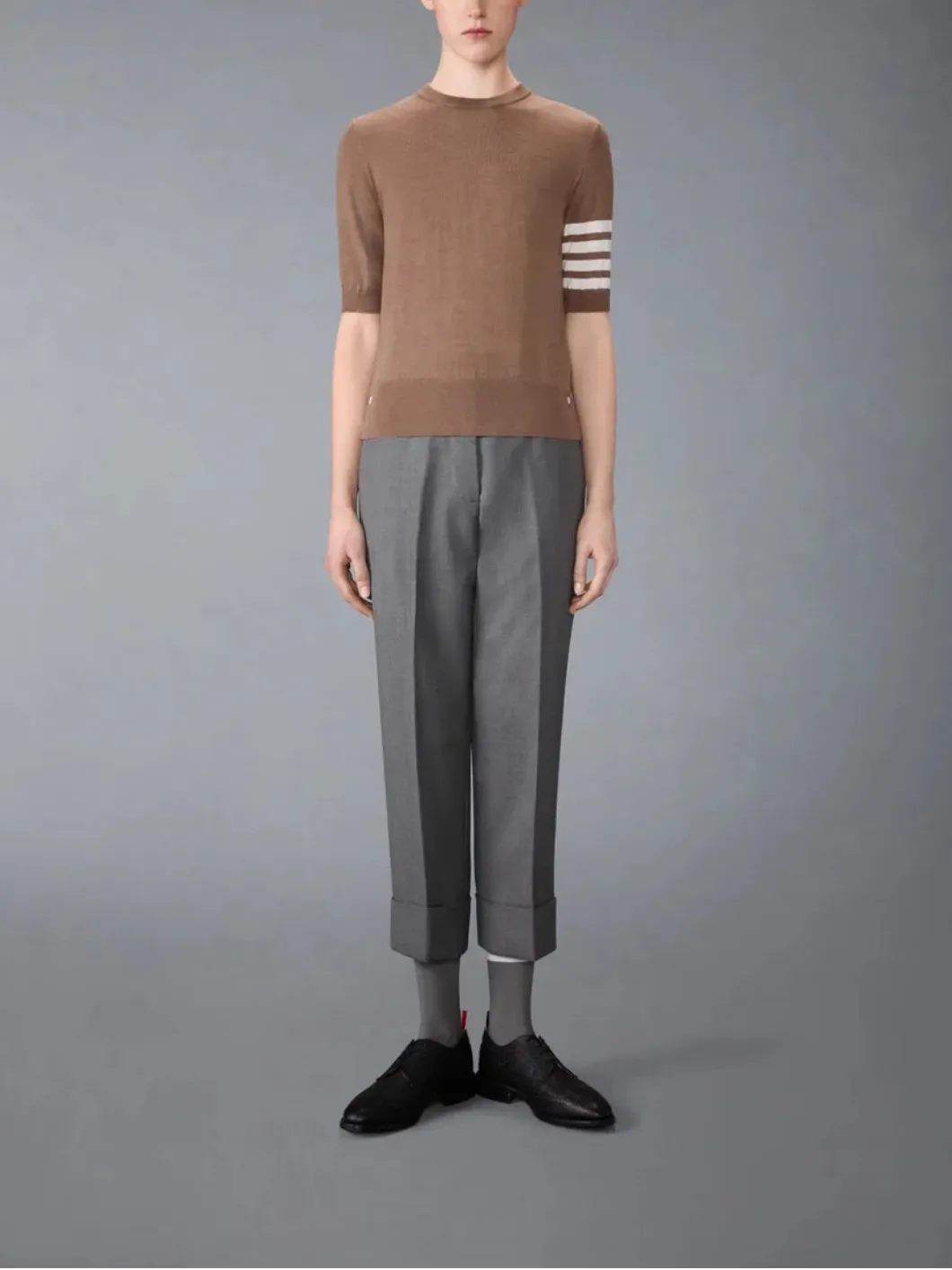 Fine Merino Wool 4-Bar Tee sold by SHOWROOM product image thumbnail 4