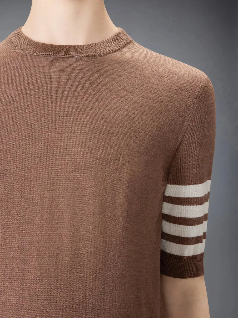 Fine Merino Wool 4-Bar Tee sold by SHOWROOM product image thumbnail 5