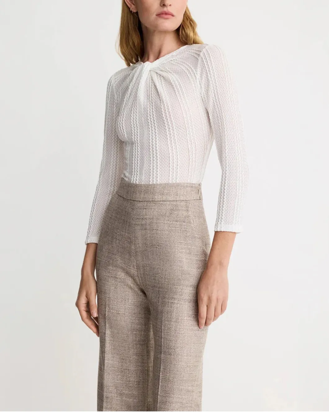 Twist Neck Knit Top sold by SHOWROOM product image thumbnail 2