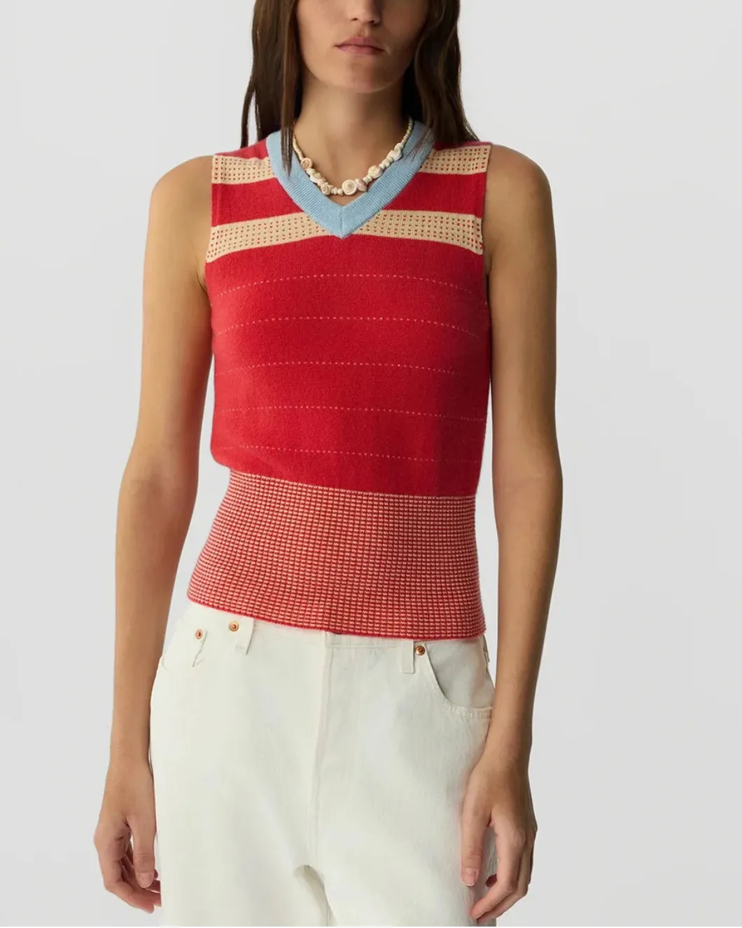 Collegiate Stripe Vest sold by SHOWROOM product image thumbnail 5