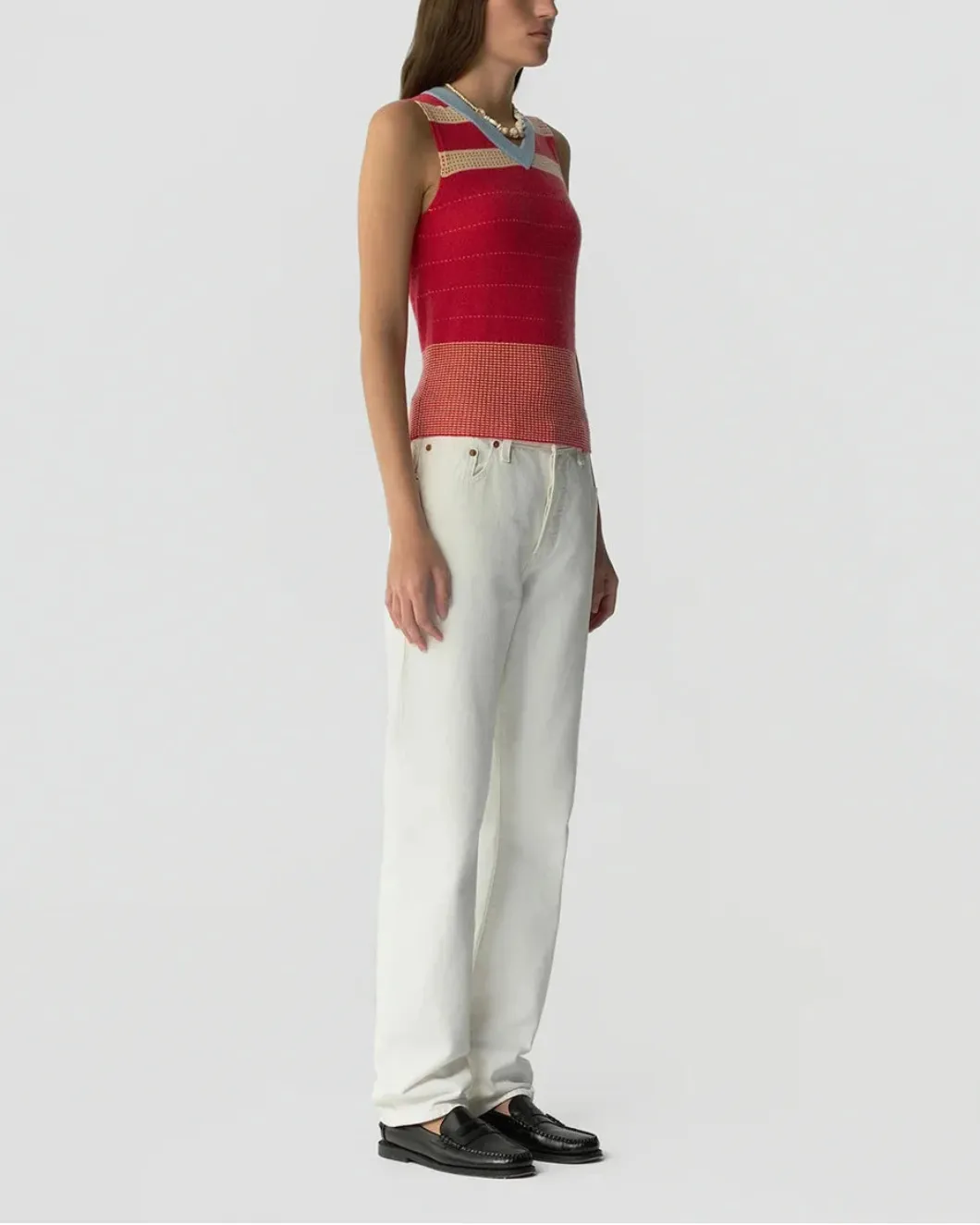 Collegiate Stripe Vest sold by SHOWROOM product image thumbnail 4