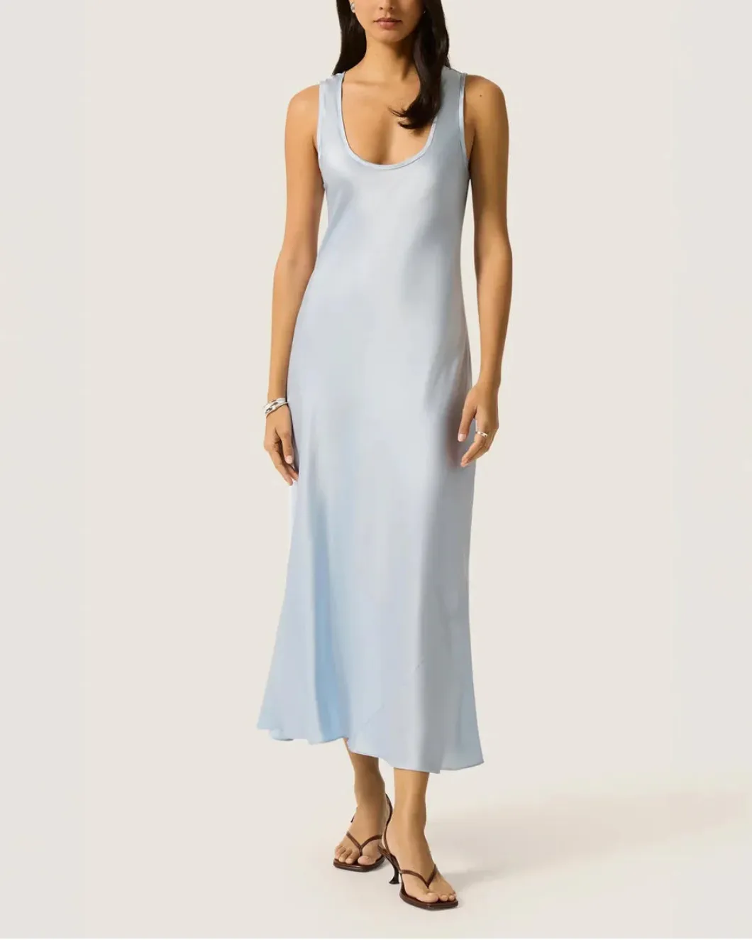 Tank Dress in Silk Charmeuse sold by SHOWROOM product image thumbnail 2