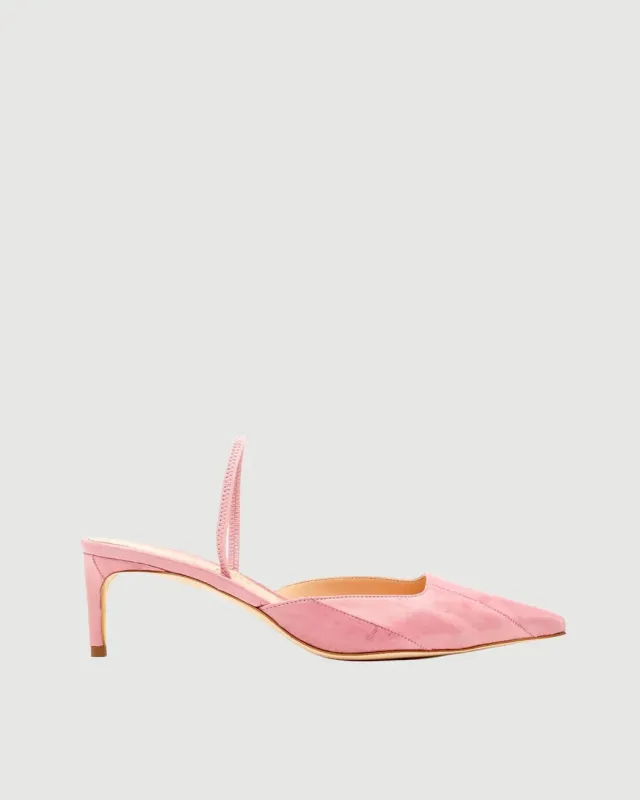 Aminta Slingback Jaipur Pink Eel made by Rupert Sanderson