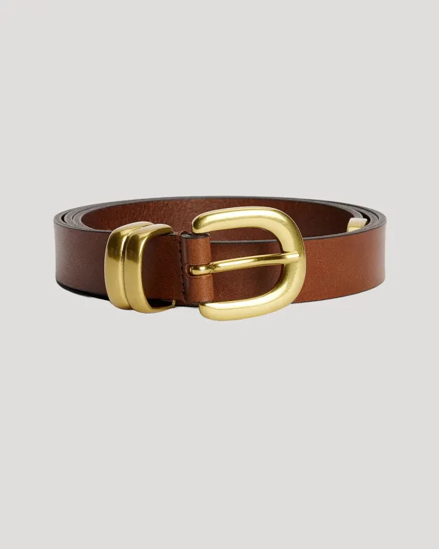 Zoilo Belt Dark Brown made by By Malene Birger