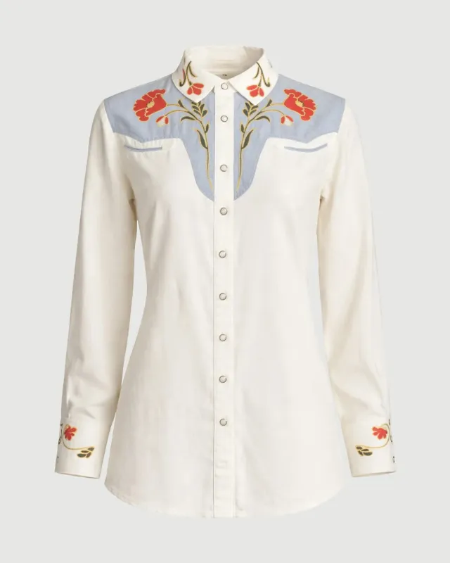 The Embroidered Western Shirt made by THE GREAT.