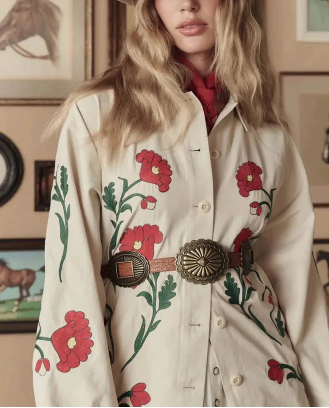 The Western Embroidered Commodore Jacket sold by SHOWROOM product image thumbnail 5