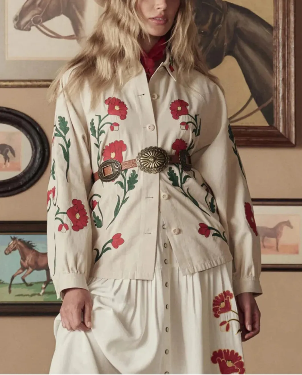 The Western Embroidered Commodore Jacket sold by SHOWROOM product image thumbnail 2