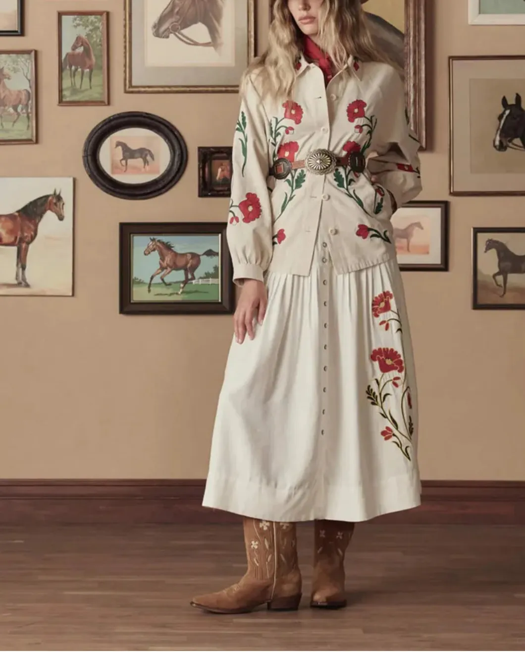 The Western Embroidered Commodore Jacket sold by SHOWROOM product image thumbnail 4