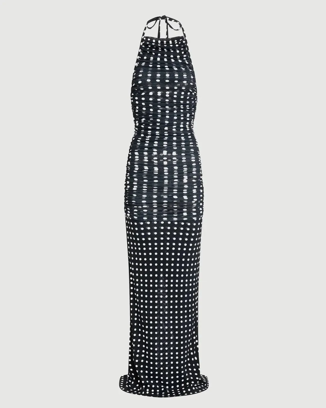 Recycled Nylon Long Draped Dress sold by SHOWROOM