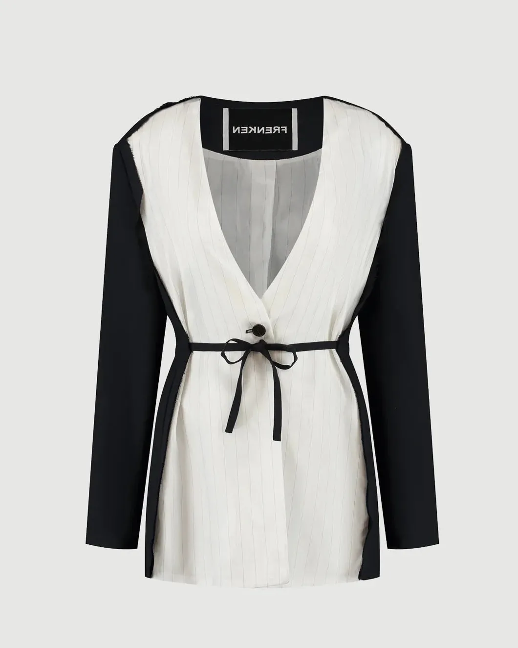 Cord Waisted Jacket Navy sold by SHOWROOM