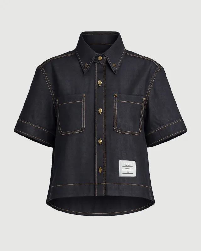 Japanese Selvedge Denim Button Down made by Thom Browne