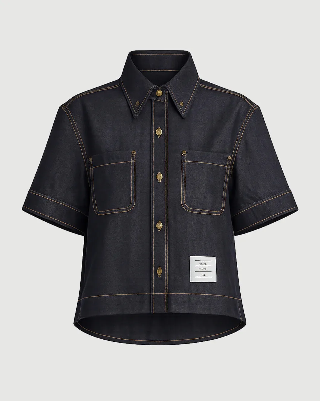 Japanese Selvedge Denim Button Down sold by SHOWROOM