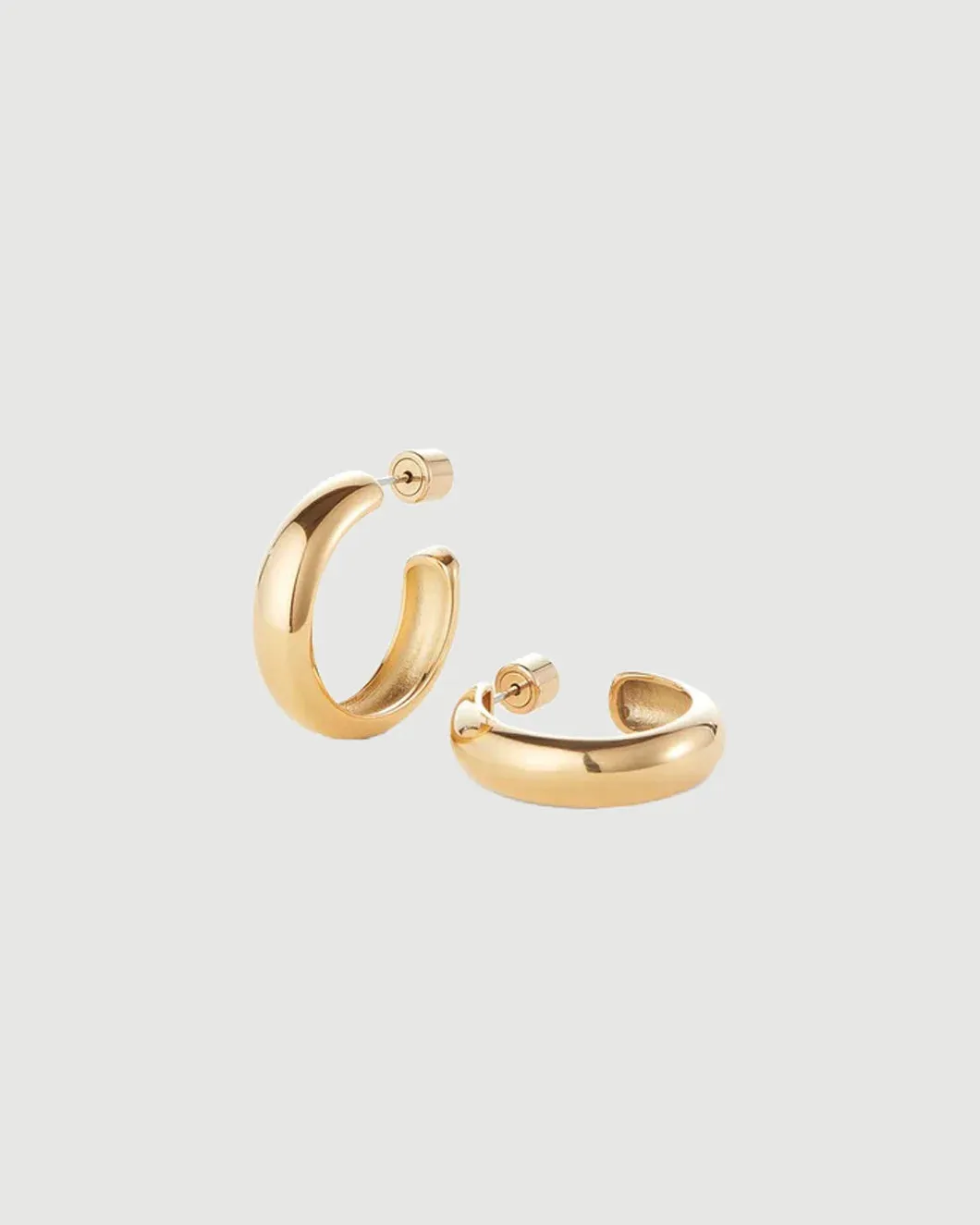 Staple Hoop Medium Gold sold by SHOWROOM