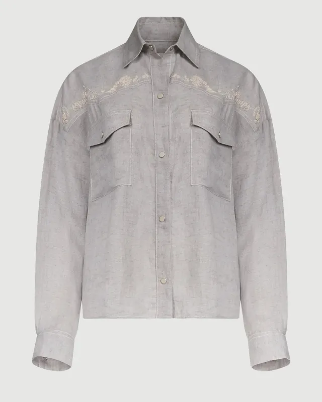 Carter Shirt with French Knots made by SHOWROOM