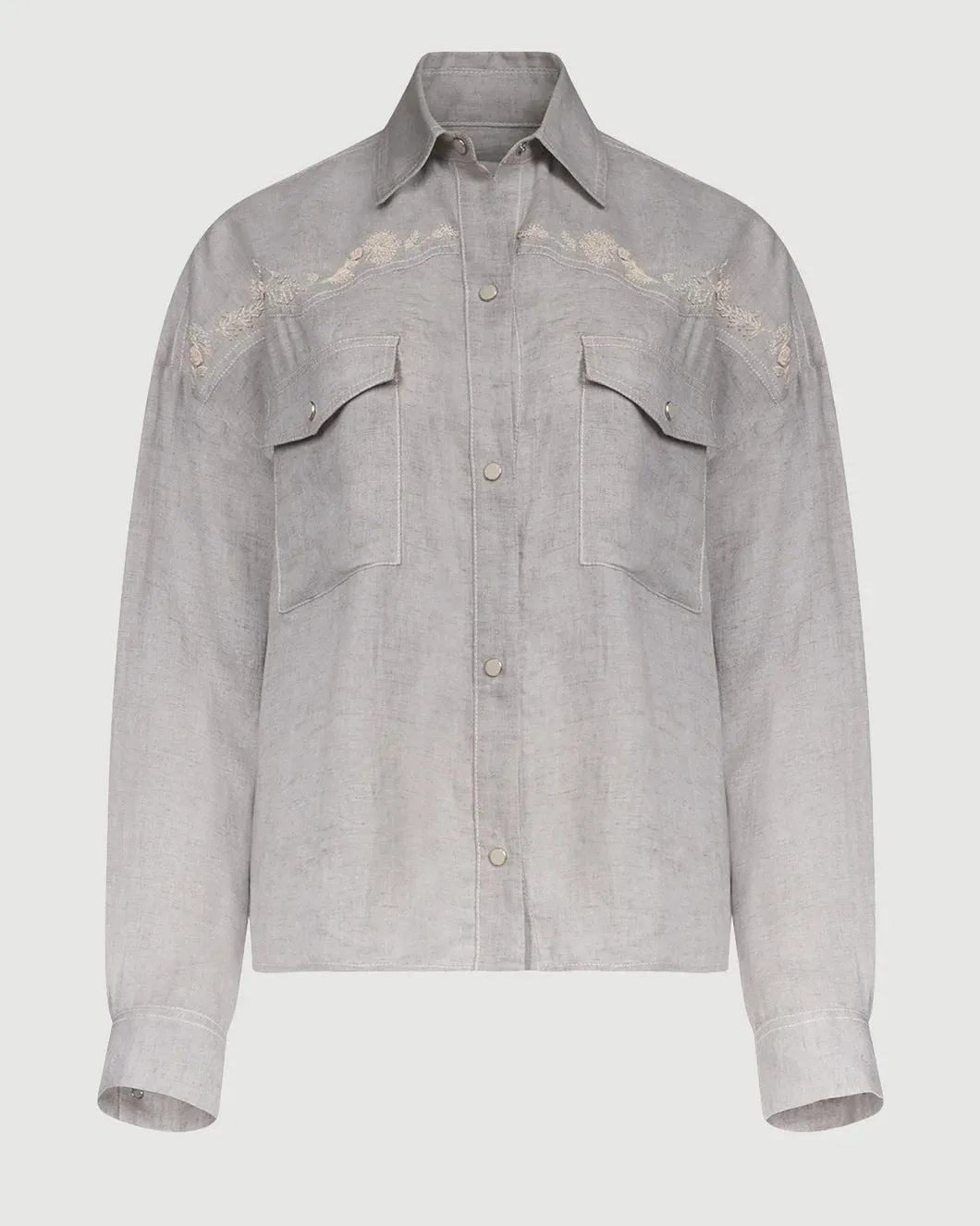 Carter Shirt with French Knots sold by SHOWROOM