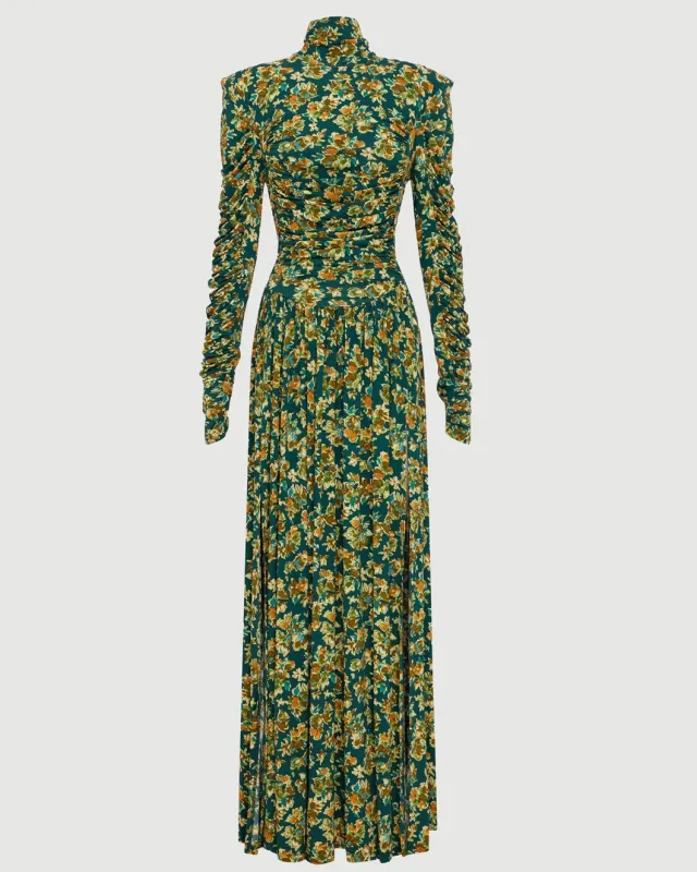 Clem Ruched Midi Dress made by Alemais