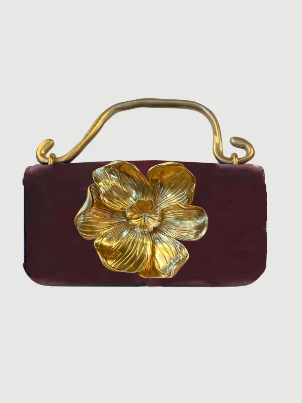 Alessia Mini Clutch Merlot made by Aje