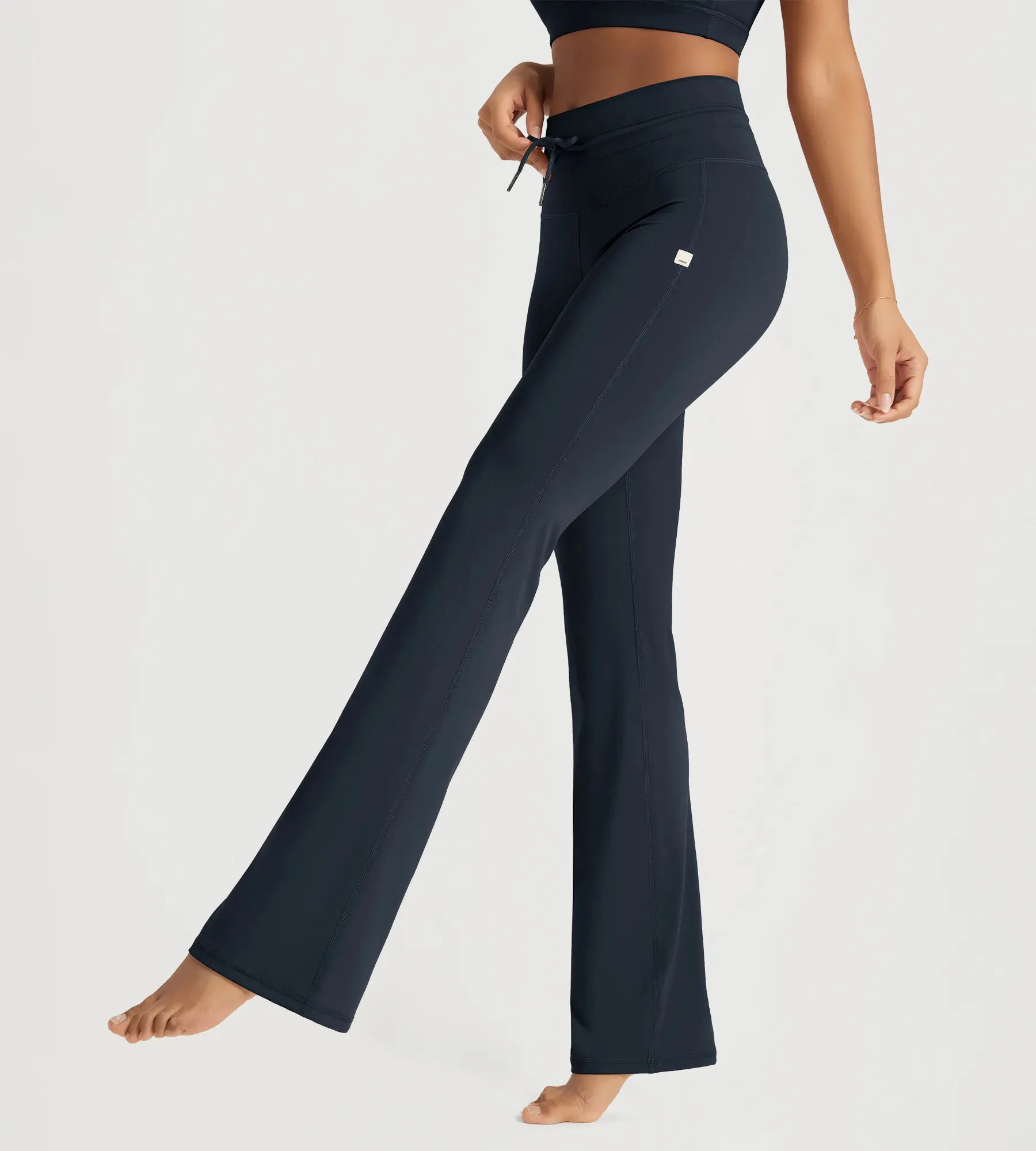 32" Drawstring Tie Daily Flared Pants sold by Ododos product image thumbnail 2