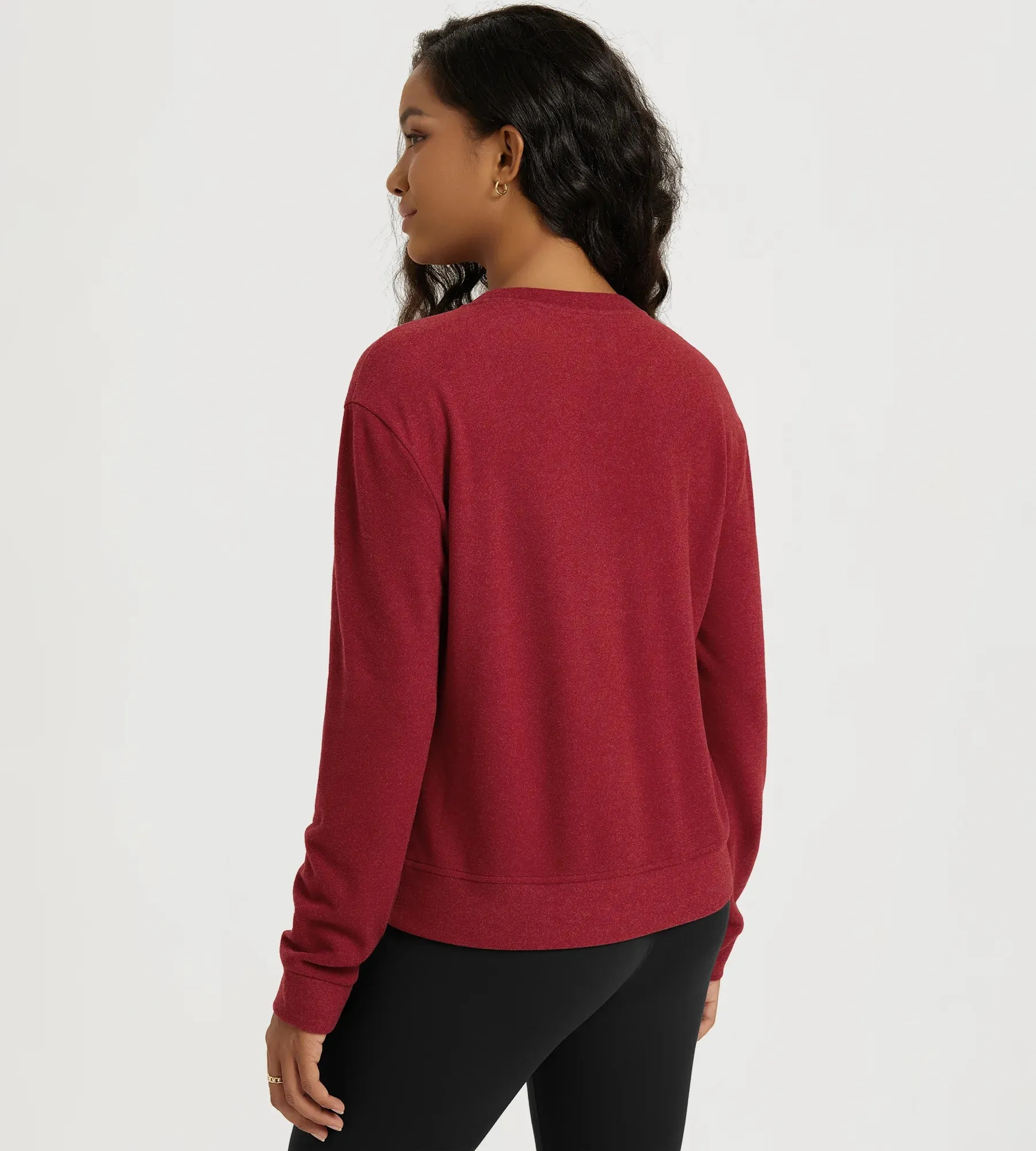 Stretch Fleece Long Sleeve Sweatshirts sold by Ododos product image thumbnail 3