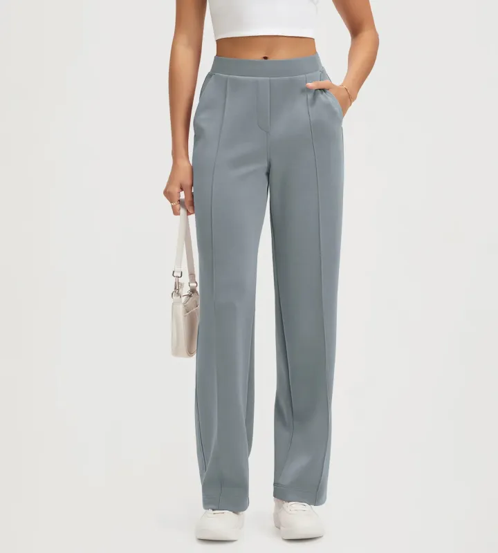 27" Modal Soft Classic Mid Rise Pants with Pockets sold by Ododos