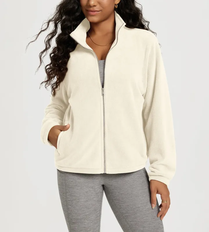 Polar Fleece Full-Zip Jacket with Pockets sold by Ododos