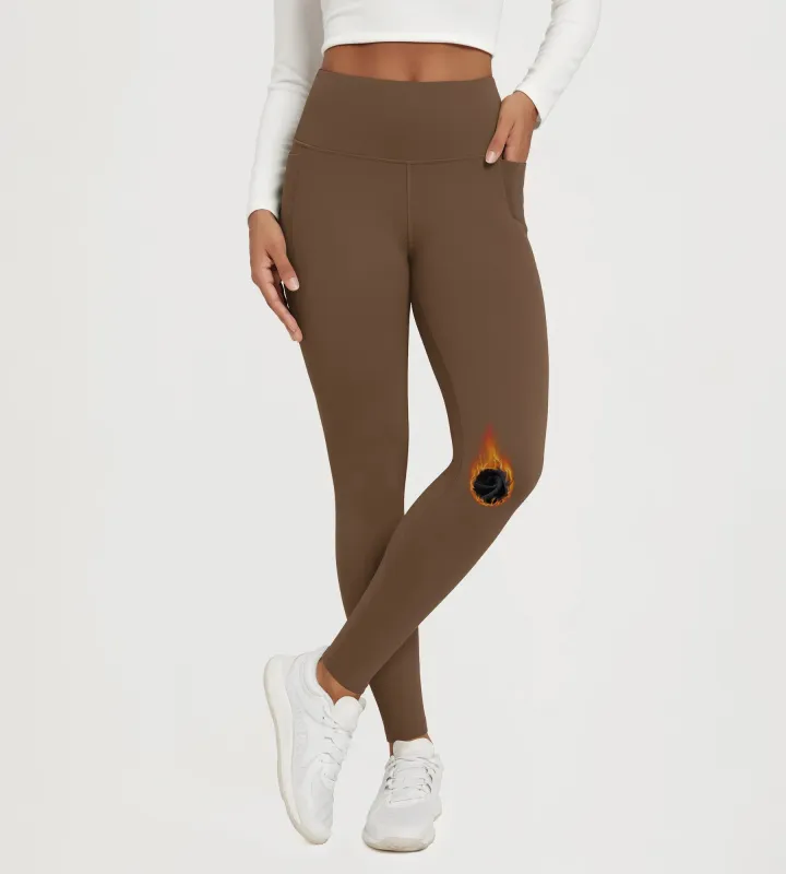 28" Fleece Lined Leggings with Pockets sold by Ododos