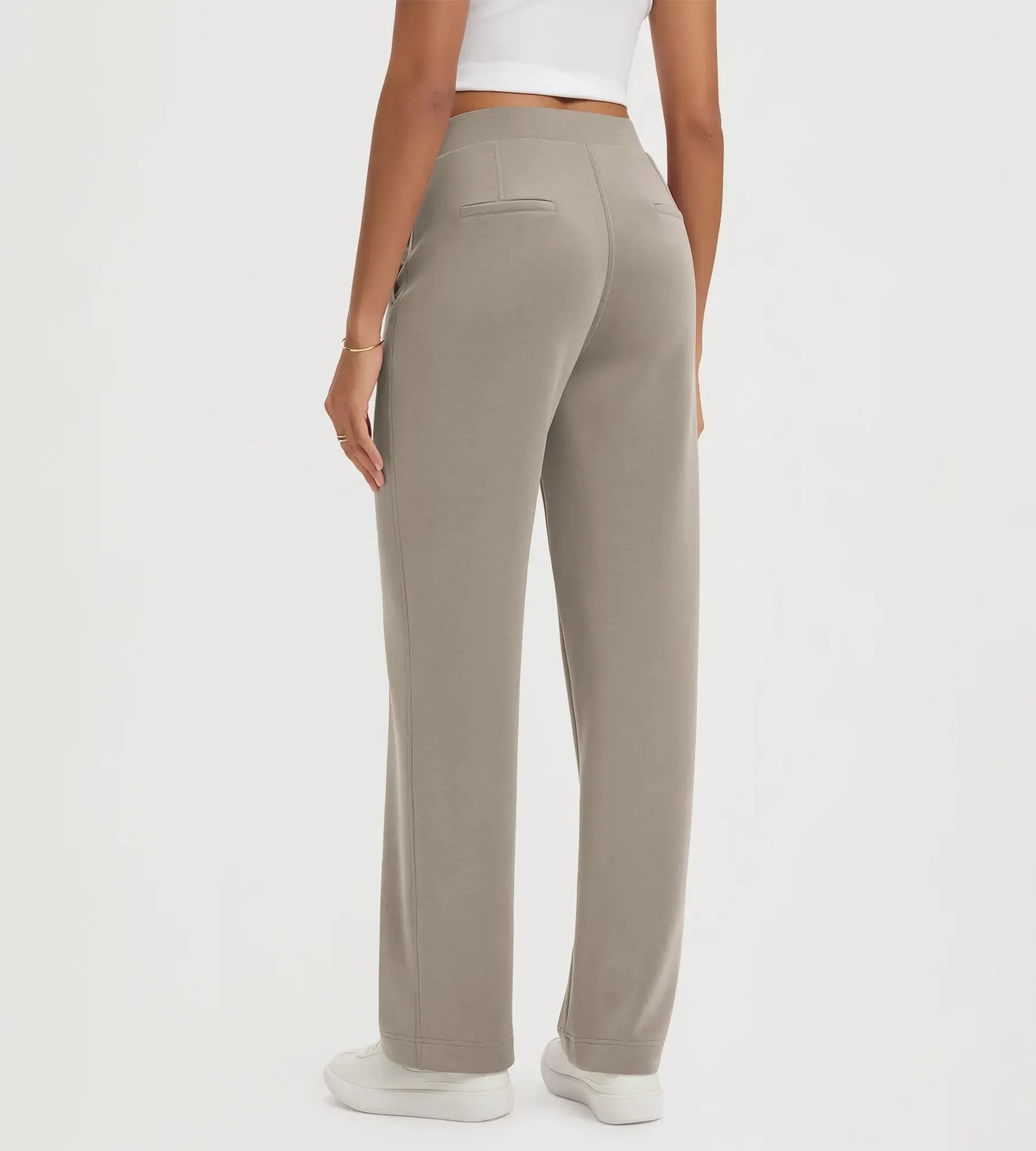 31" Modal Soft Classic Mid Rise Pants with Pockets sold by Ododos product image thumbnail 3
