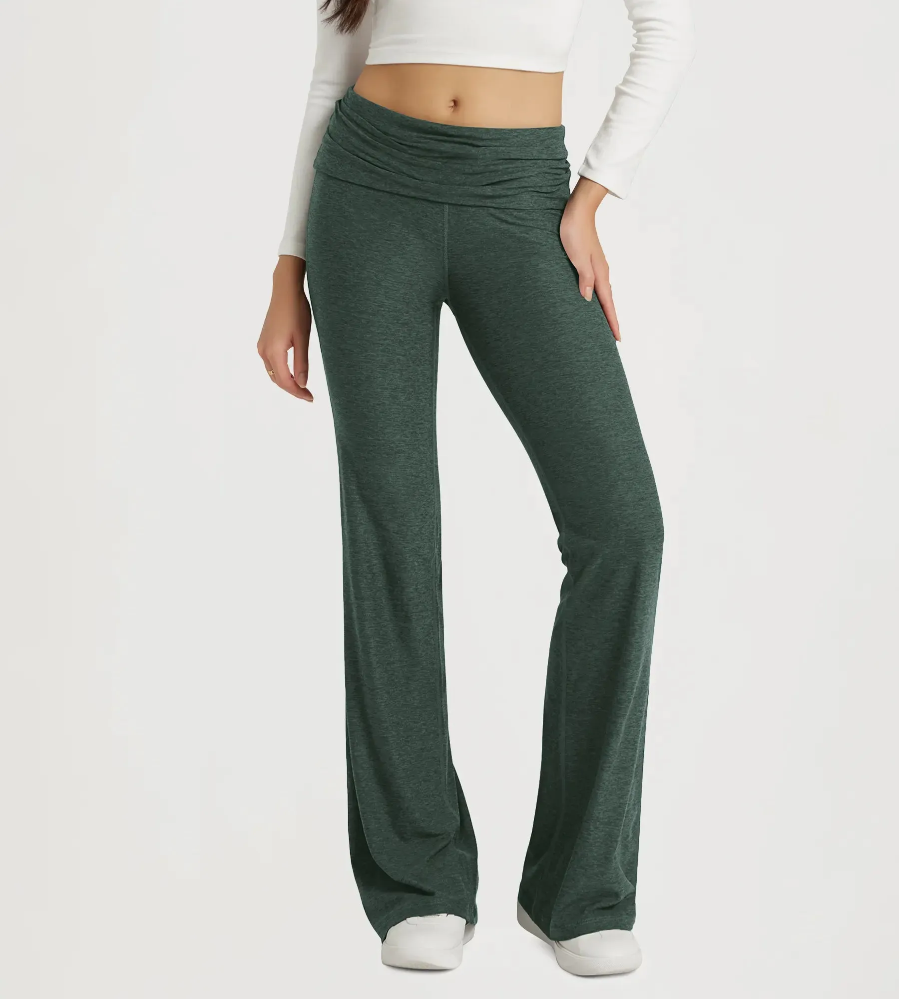 30" Stratum Foldover Yoga Pants sold by Ododos