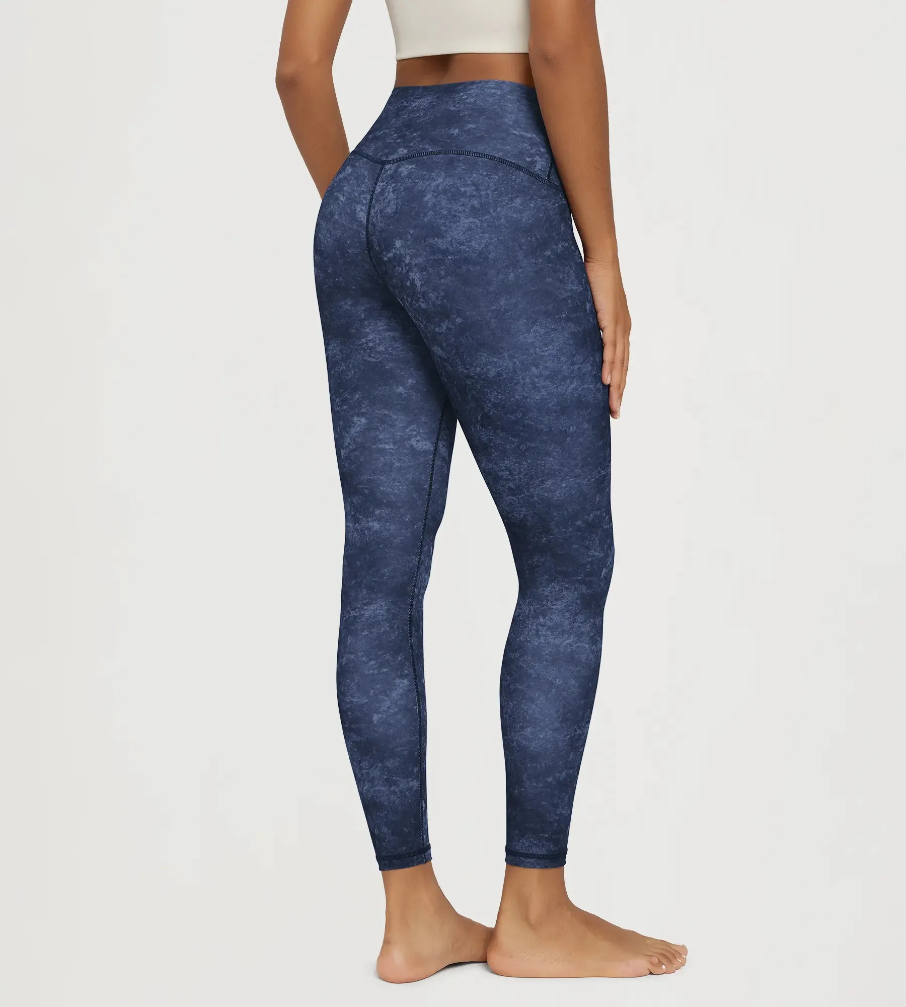 25" Buttery Soft Lounge High Waist Yoga Pattern Leggings sold by Ododos product image thumbnail 4
