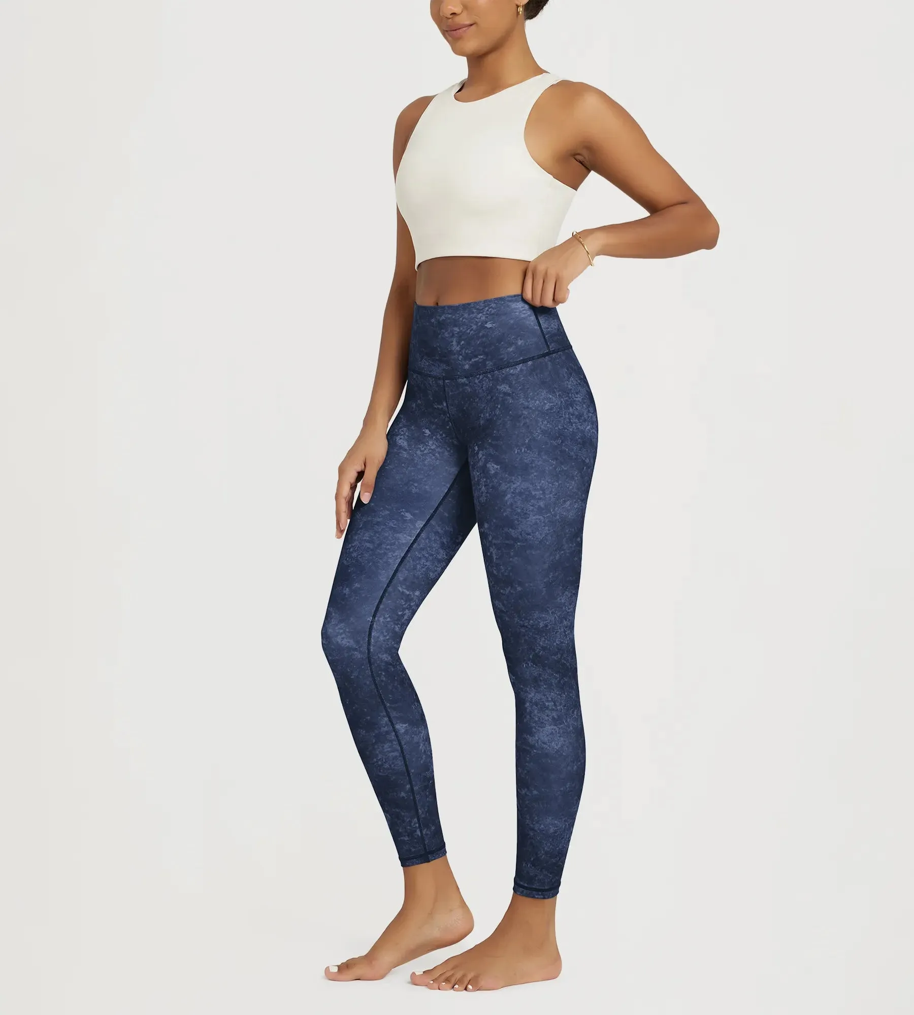 25" Buttery Soft Lounge High Waist Yoga Pattern Leggings sold by Ododos product image thumbnail 2