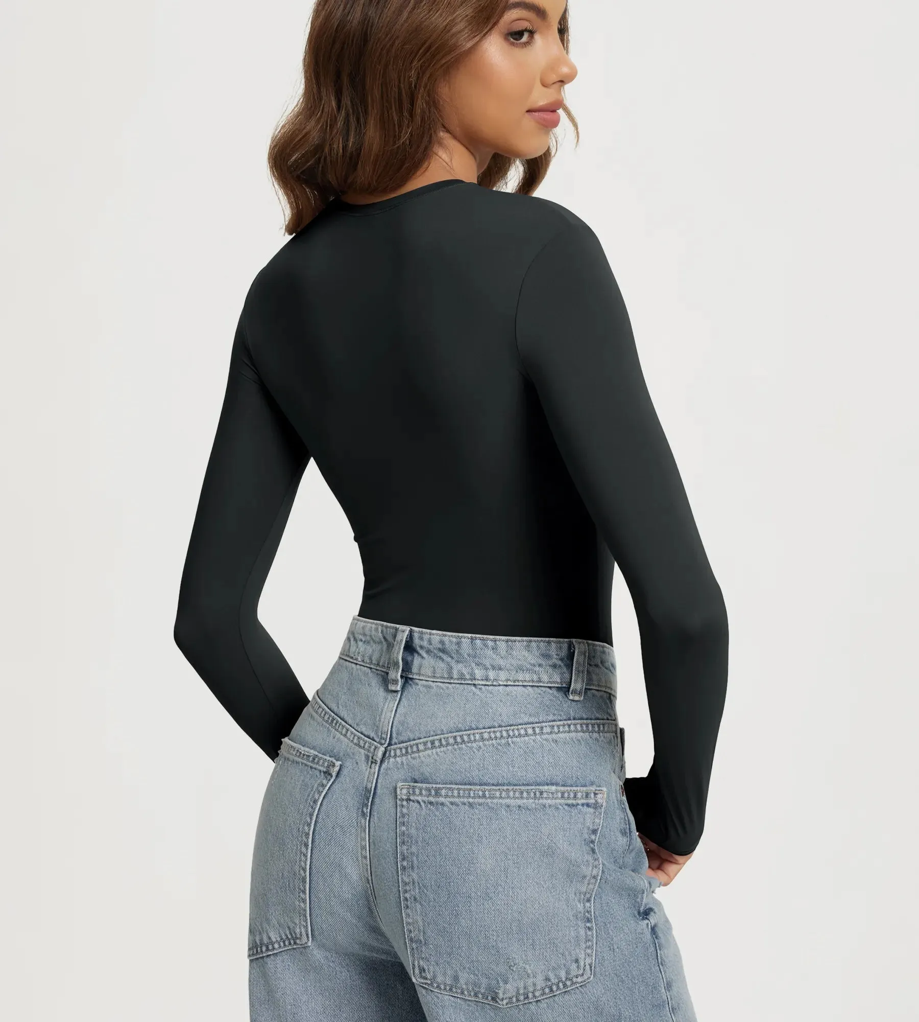 ODODOS Women's Double Layer Long Sleeve sold by Ododos product image thumbnail 3