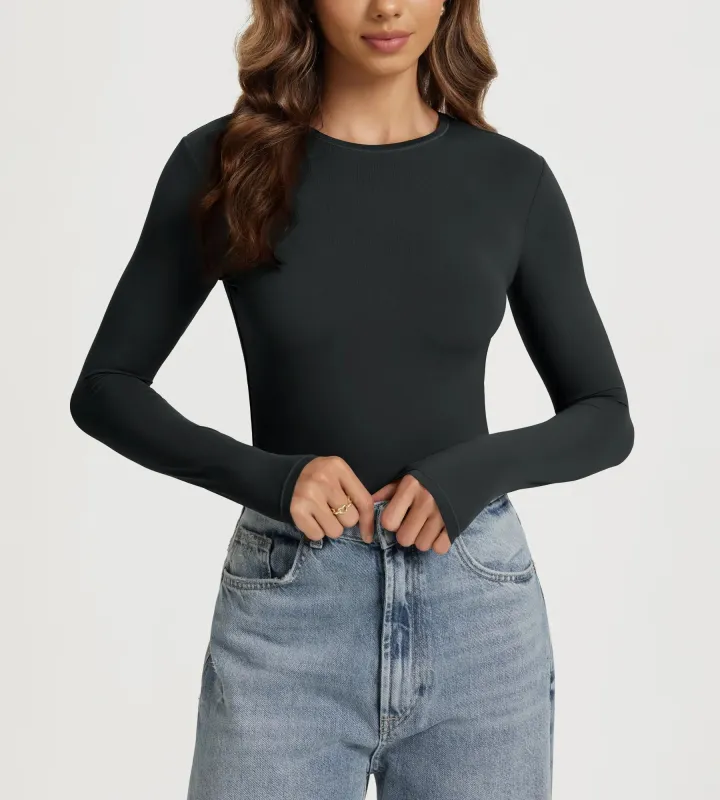 ODODOS Women's Double Layer Long Sleeve sold by Ododos