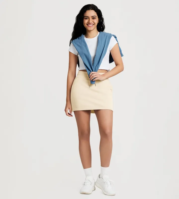 ODODOS Women's Cotton French Terry Skort with Pockets sold by Ododos