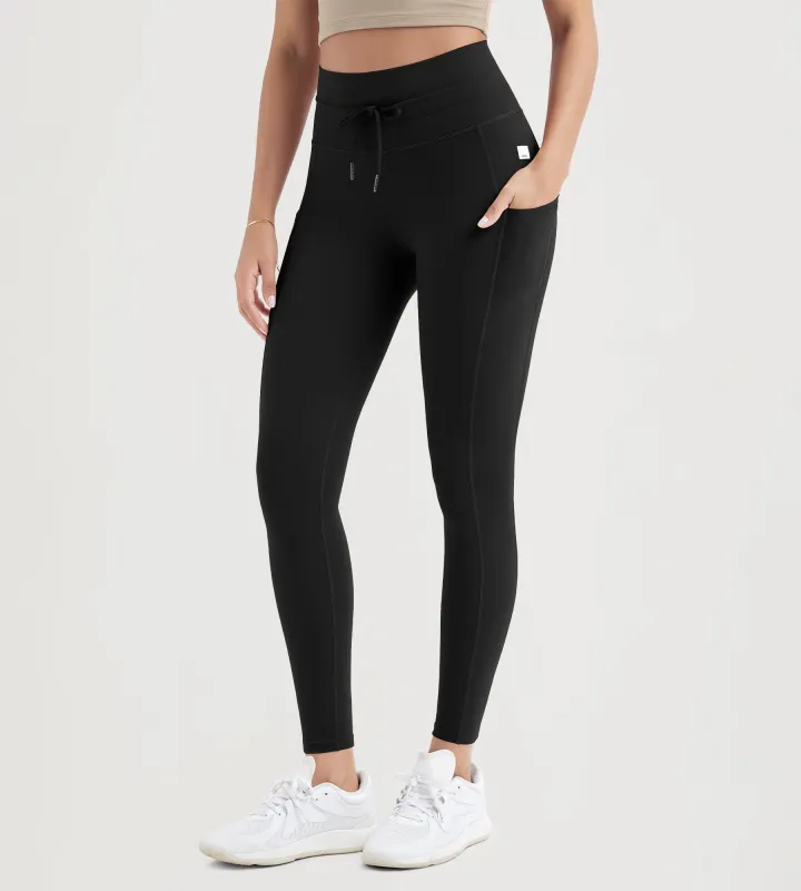 ODODOS 28" High Waist Workout Yoga Pants Leggings With Drawstring Pockets sold by Ododos