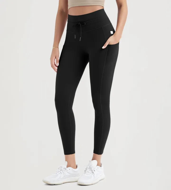 ODODOS 25" High Waist Workout Yoga Pants Leggings With Drawstring Pockets sold by Ododos